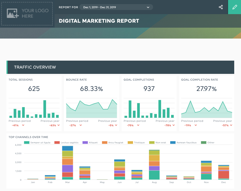 digital marketing performance report