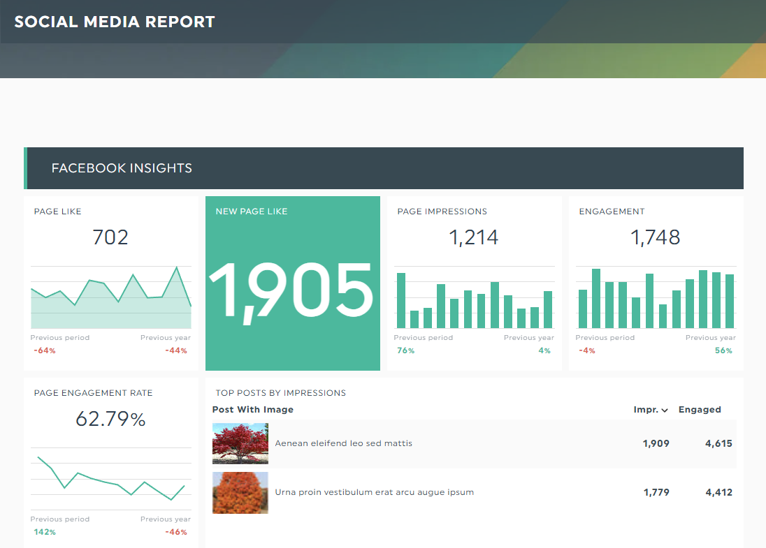 Social media template