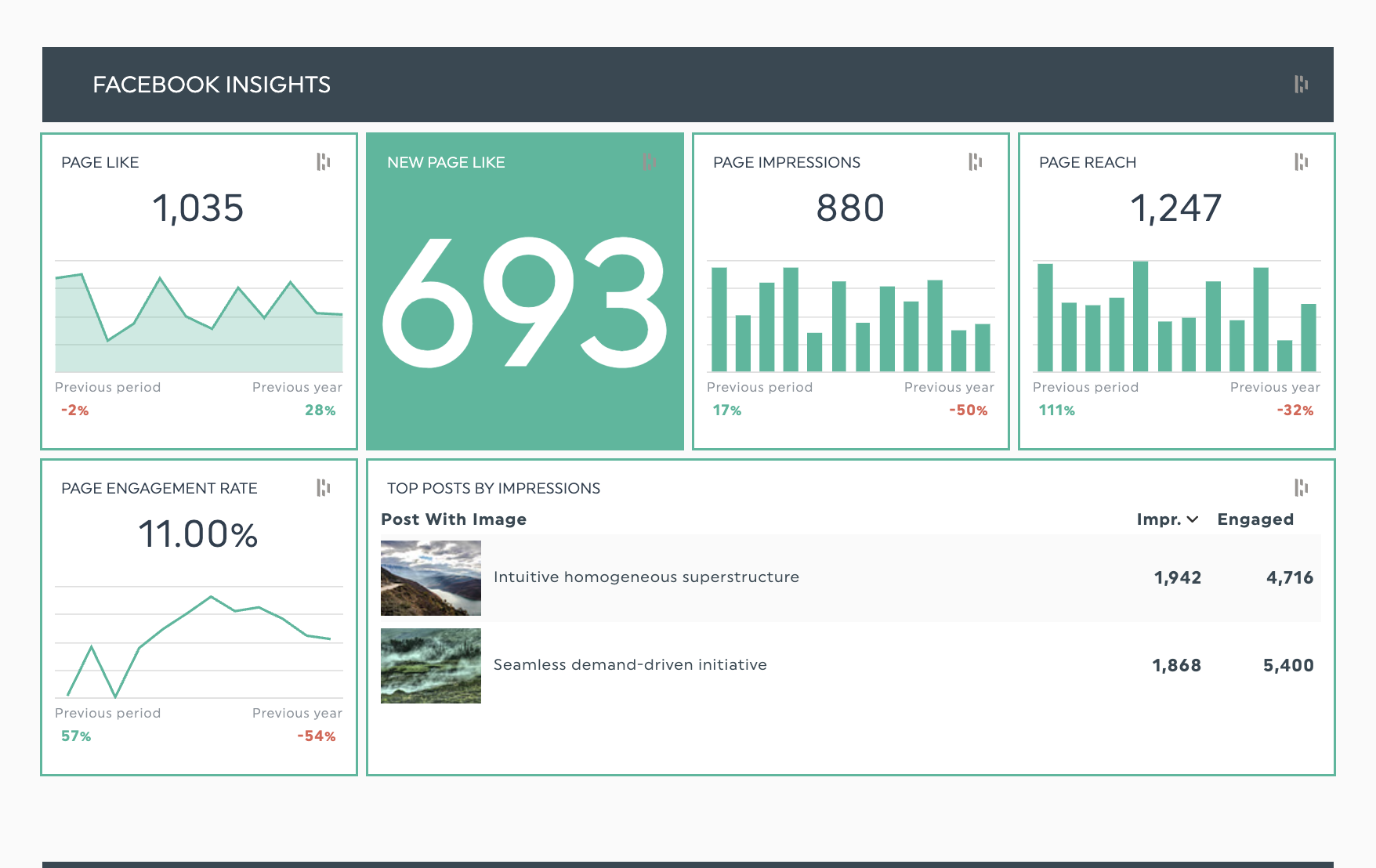social media report template